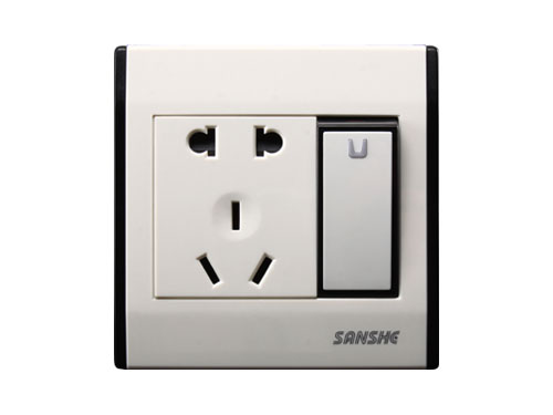 One single (double) control switch two or three pole socket